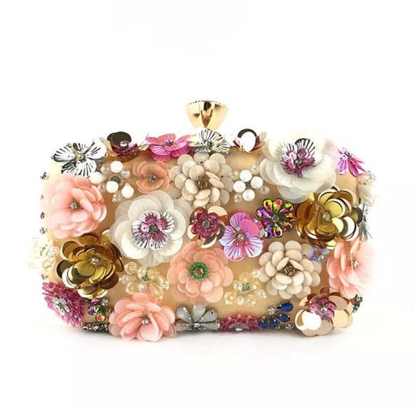 Letode Formal Purse /Clutch Floral - Picture 3 of 12
